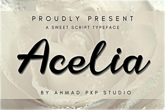 Acelia: A Script Font for Elegant Design