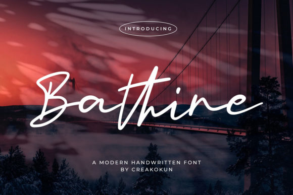 Bathine Font: The Quirky Script for Campaigns