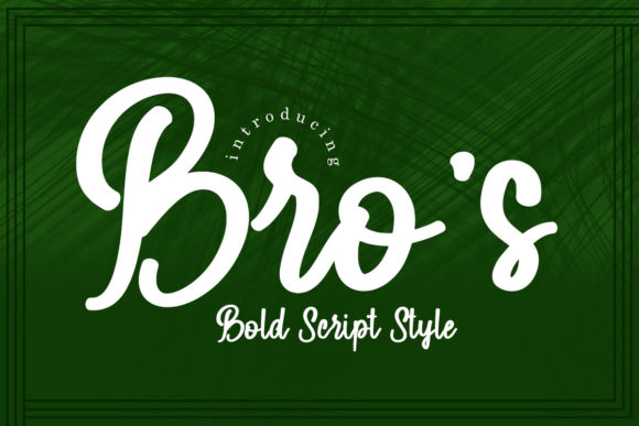 Bro s Font for Web Design