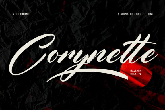 Corynette: A Fancy Script Font