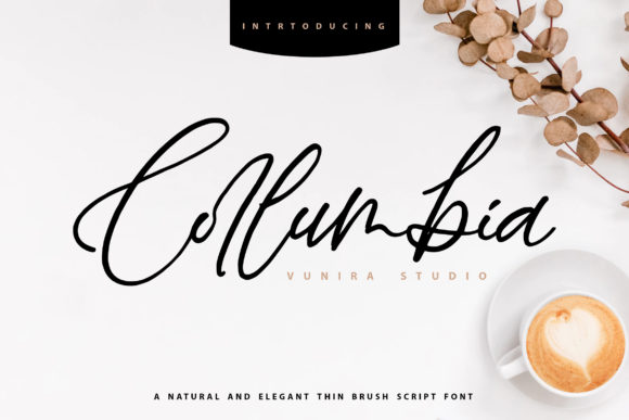 Crafting with Collumbia: A Delicate Script Font for Makers