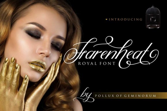 Farenheat: A Royal Script Font for Elegant Branding