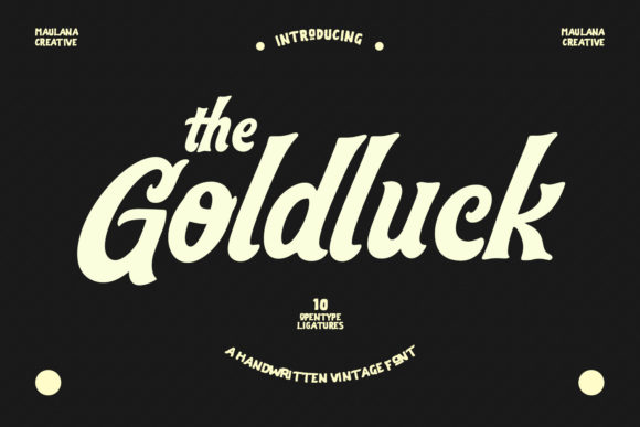Goldluck Font for Web Design