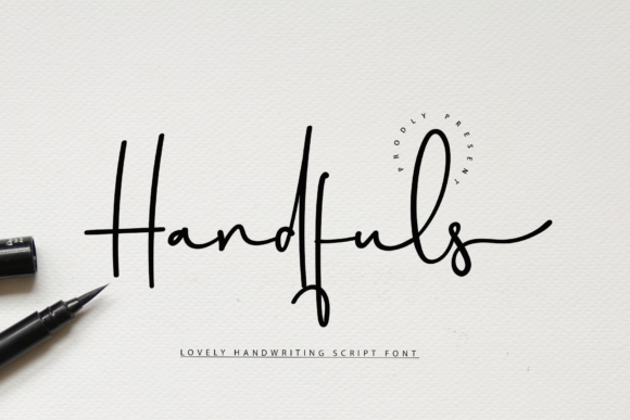 Handfuls Font: Elegant Script for Editorial Design