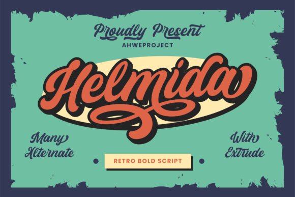 Helmida: A Retro Script Font for Creative Projects