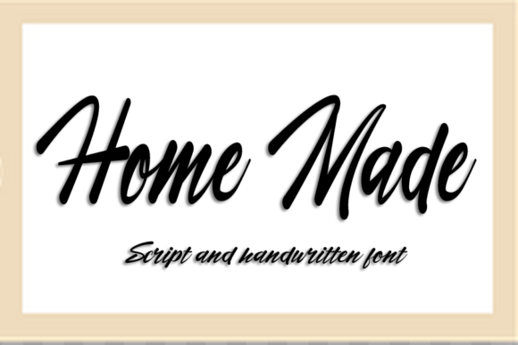 Home Made Font for Elegant Design