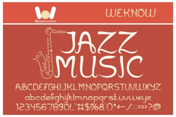 Jazz Music Font for Creative Projects