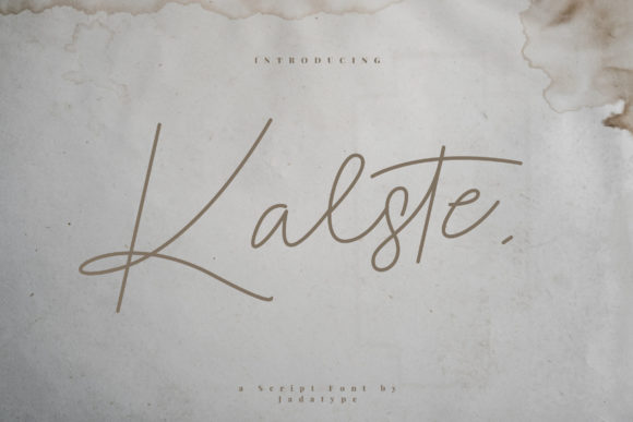 Kalste: A Script Font for Elegant Design