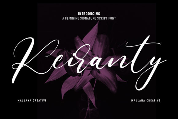 Keiranty: A Fancy Script Font for Web Design