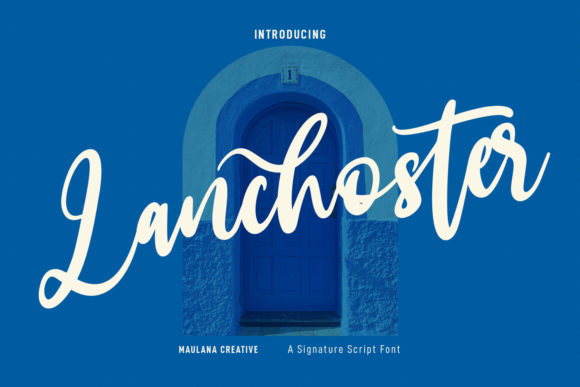 Lanchoster: A Fancy Script Font