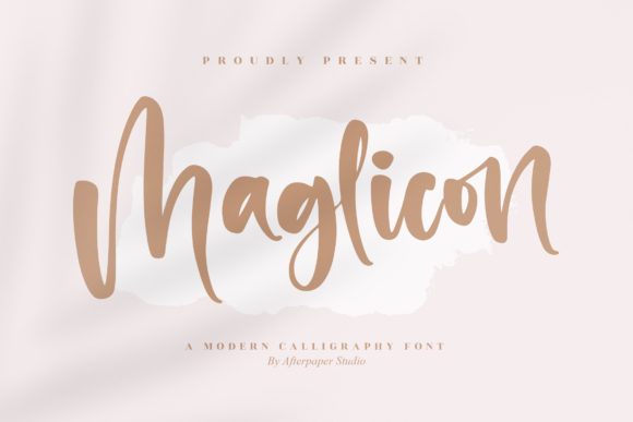 Maglicon: A Brushed Script Font for Elegant Design