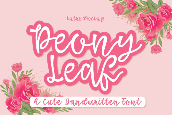 Peony Leaf Font for Creative Campaigns