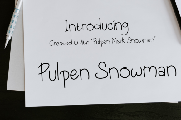 Pulpen Snowman Font Review