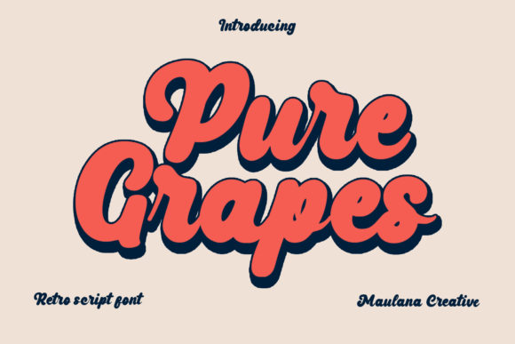 Pure Grapes Font for Creative Campaigns