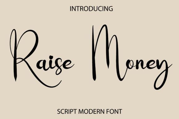 Raise Money: A Relaxed Script Font for Makers