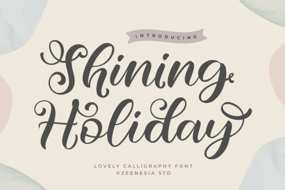 Shining Holiday Font for Creative Projects