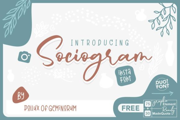 Sociogram Font for Web Design