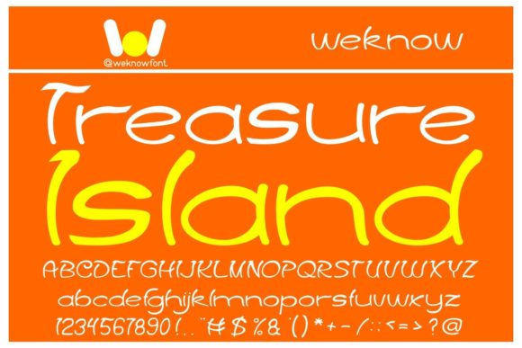 Treasure Island Font for Creative Makers