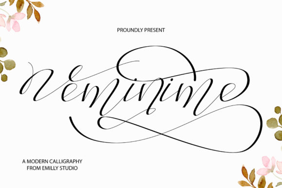 Veminime: A Graceful Script Font for Elegant Editorial Design